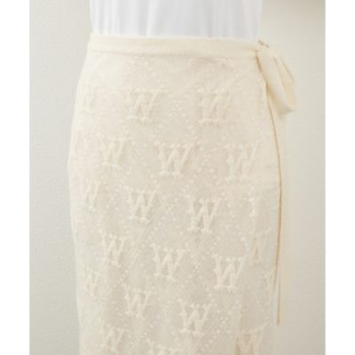 Whim Gazette(ウィム ガゼット)のジャガードラップスカート通販