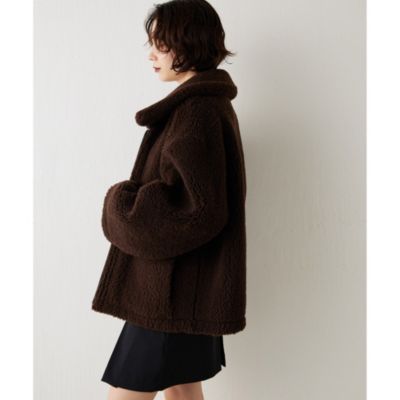 Whim Gazette(ウィム ガゼット)の【GEMINI】ムートンブルゾンコート