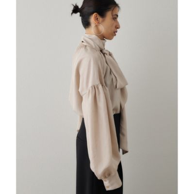 Whim Gazette(ウィム ガゼット)のシルキーボウタイブラウス通販