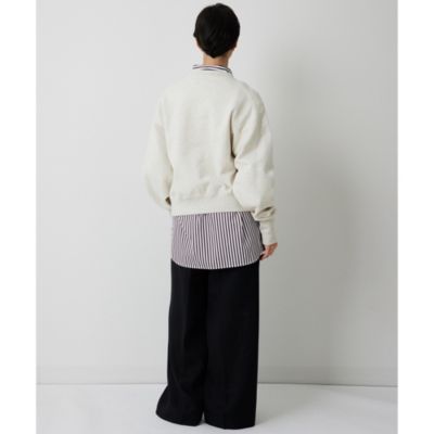 Whim Gazette(ウィム ガゼット)のワンポイントロゴ裏毛プルオーバー