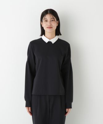 human woman(ヒューマン ウーマン)の◇ストレッチポンチシャツカラー