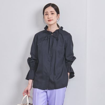 UNITED ARROWS(ユナイテッドアローズ)のフリルカラー フレアスリーブ 