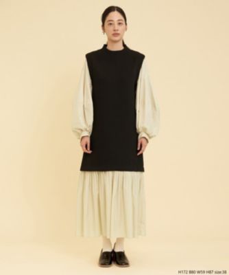 Lanvin En Bleu ランバン オン ブルー のボリュームスリーブコンビワンピース通販 Mirabella ミラベラ デザイナーズブランド正規通販