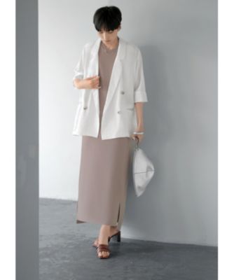 STYLE DELI(スタイルデリ)の微光沢表面シボ感ダブルジャケット通販 