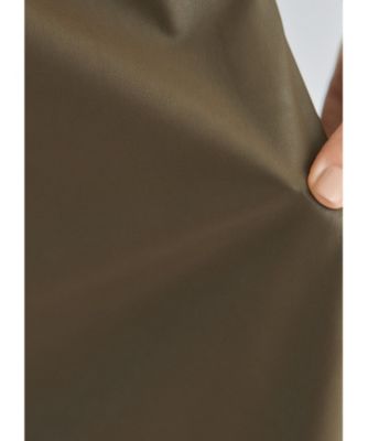 STYLE DELI(スタイルデリ)の肩シャーリングレザー調ジャンパースカート