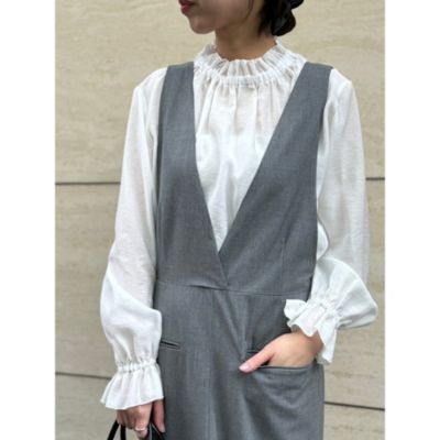 IENA(イエナ)の【洗える】＆NAVY サロペットスカート通販
