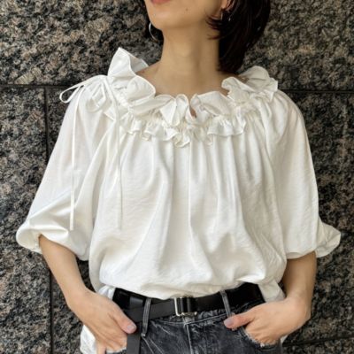 新品未使用¥29,700martinique✳︎2Wayプリーツブラウス martinique(マルティニーク)の【Marisol別注】2WAYフリル