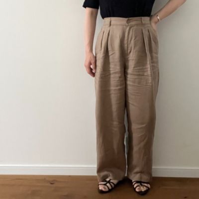タックパンツ　ハピプラ　ハッピープラス　12closet タックパンツハピプラハッピープラス12closet