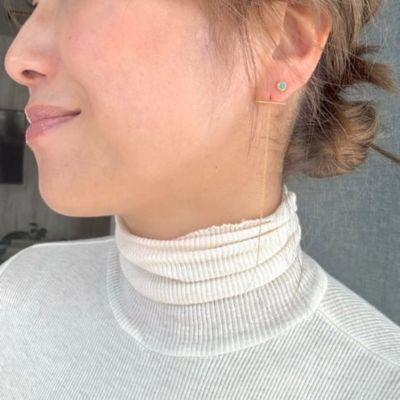La Soeur(ラ・スール)のバースストーンピアス（K10） ※片耳販売通販