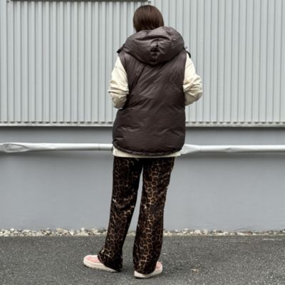 manipuri(マニプリ)のストレートパンツnewレオパードアウトレット通販