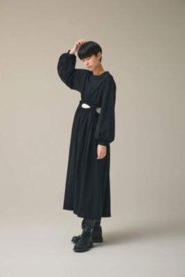 25年♡タグ付極美品✨サトルササキ TWISTED DRESS ブラック F SATORU SASAKI(サトル ササキ)の【SPURSHOP別注】ジャージツイスト