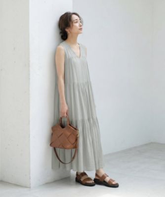 STYLE DELI(スタイルデリ)の【LUXE】楊柳ティアードサマードレスB通販