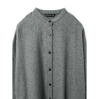 mizuiro ind(ミズイロインド)のスタンドカラーシャツワンピース通販