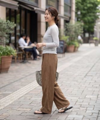 STYLE DELI(スタイルデリ)の夏に着る極薄シアー長袖カットトップス通販