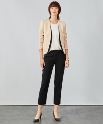 BE専用IGE,ベイジ　CINDY　シンディ　クロップドパンツ BEIGE，(ベイジ，)｜CINDY（シンディ）/クロップドパンツ/Black