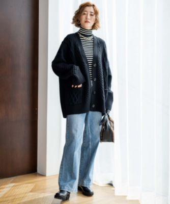 23区 S(ニジュウサンク エス)の【洗える】ウールカシミヤ アラン