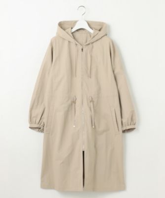 自由区フーデッドコート美品 自由区(ジユウク)の【SHIHOさん着用・撥水加工・UVケア・洗える