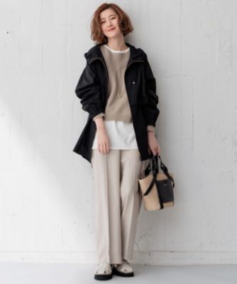 【試着のみ美品】23区 ナイロン2WAYストレッチ フーデットアウター 38 23区(ニジュウサンク)の【洗える/撥水加工】ナイロン2WAY
