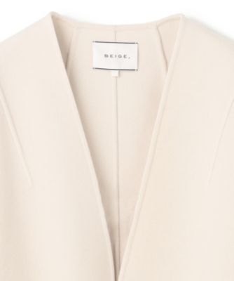BEIGE，(ベイジ)のGRASSE / リバーウールクロップドコート通販