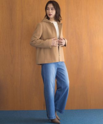 組曲 L(クミキョク エル)の【2WAY】ウールモッサ ショートコート通販