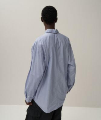 新品 ATON 定番 GIZA BROAD ウォッシュドシャツ 06 ブルー GIZA BROAD | WASHED SHIRT – ATON | エイトン