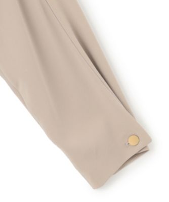 BEIGE，(ベイジ)の【洗える】RUE / スリットネックフォルムブラウス