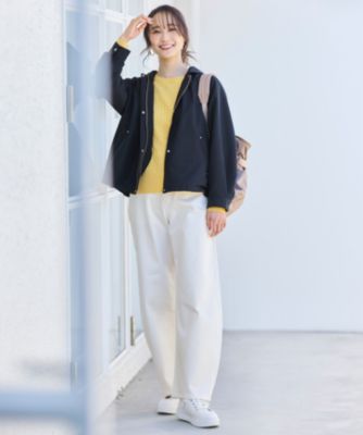 anysis 【撥水・UVカット・花粉ガード】2WAYラグランフーディ ブルゾン any SiS｜【撥水・UVカット・花粉ガード】2WAYラグランフーディ
