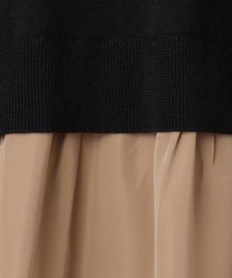 自由区 L(ジユウク エル)の【洗える】タフタコンビ ワンピース