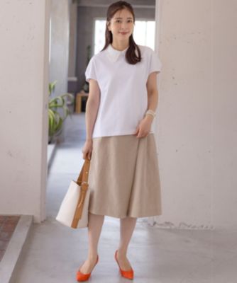 組曲 L(クミキョク エル)の【2WAY】レース襟フレンチテリー カットソー