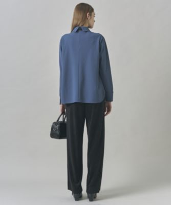 ICB 今季　マラボーテ　Ｗジョーゼット ボウタイ付き　シャツ　カラー　ブラウス ICB L(アイシービー エル)の【WEB限定カラーあり】マラボーテWジョー