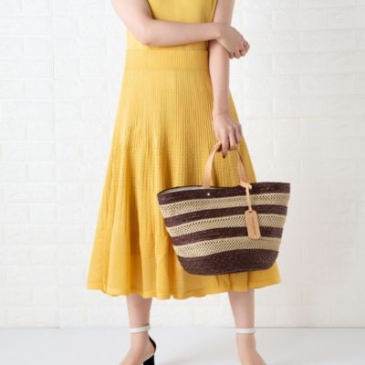 Nolley S ノーリーズ の Roberto Pancani ロベルトパンカニ ボーダーラウンドカゴトートバッグ通販 集英社happy Plus Store