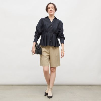 ノーリーズ　ウォッシャブルシアースキッパータックブラウス　2025 美品 NOLLEY'S｜【追加】ウォッシャブルシアースキッパータックブラウス