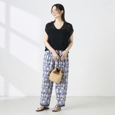 Rie Miller(リエミラー)のブロックプリントイージーパンツ通販