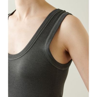 Whim Gazette(ウィム ガゼット)の【GEMINI】シルク針抜きタンクトップ