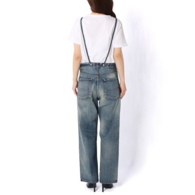 美品✨ Whim Gazette サスペンダーDENIM デニム パンツ 加工 Whim Gazette(ウィム ガゼット)の【GEMINI】サスペンダーデニム