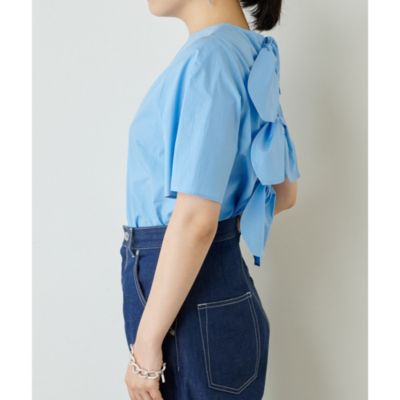 Whim Gazette(ウィム ガゼット)のバックリボンブラウス通販