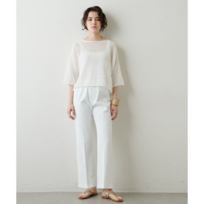 Whim Gazette ハーフスリーブメッシュプルオーバー美品 Whim Gazette(ウィム ガゼット)のメッシュハーフスリーブプル