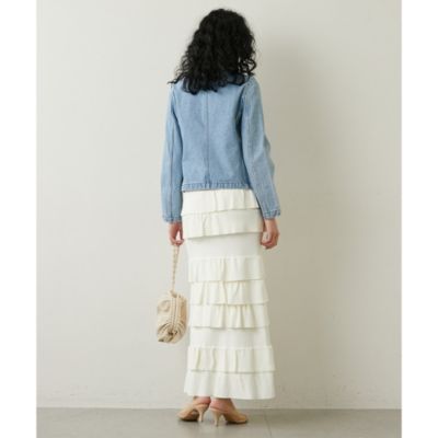 Whim Gazette(ウィム ガゼット)のニットティアードスカート通販