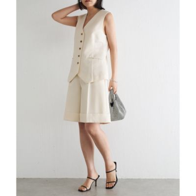 【美品】ウィムガゼット⭐︎長谷川京子さんコラボベストジレ 長谷川京子さんコラボ】ベスト | Whim Gazette(ウィム ガゼット