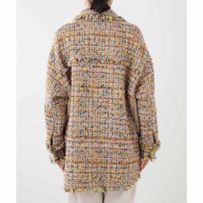 Whim Gazette(ウィム ガゼット)のMIXツイードシャツジャケット通販