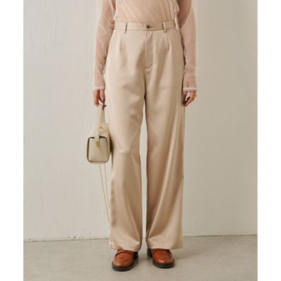 未使用【THE PAUSE】✳︎ウィムガゼット✳︎サテンワイドパンツ ゴムウエスト ウィムガゼット Whim Gazette 【THE PAUSE】サテンスラックス