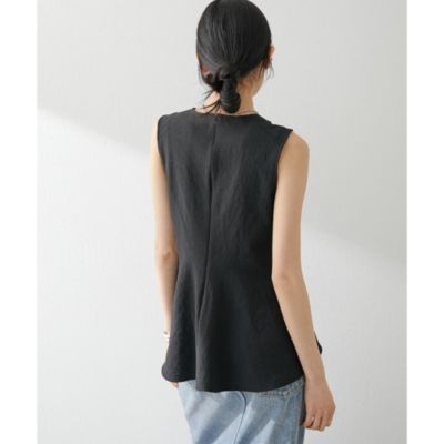 Whim Gazette(ウィム ガゼット)のストレッチペプラムブラウス