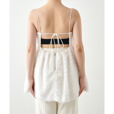 Whim Gazette(ウィム ガゼット)のカットジャガードキャミブラウス通販