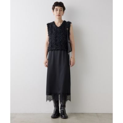 新品 Whim Gazetteツイードニットジレ ツイードニットジャケット | Whim Gazette(ウィム ガゼット