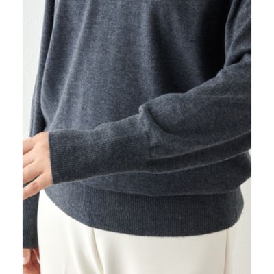 Whim Gazette(ウィム ガゼット)のウールハイゲージⅤネックプル