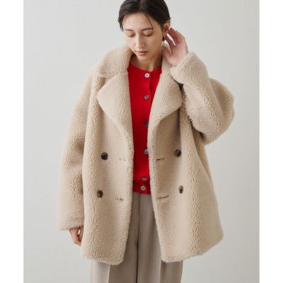 Whim Gazette（ウィムガゼット）の「ボアショールカラーコート