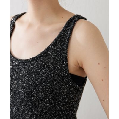 ウィムガゼットWhim Gazette 【F】スパンコールニットワンピース Whim Gazette(ウィム ガゼット)のスパンコールニットワンピース