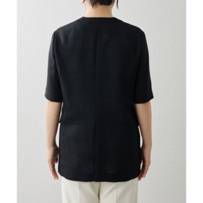 今季 新品タグ付 ウィムガゼット ジュートライクハーフスリーブジャケット Whim Gazette(ウィム ガゼット)のジュートライクハーフスリーブ