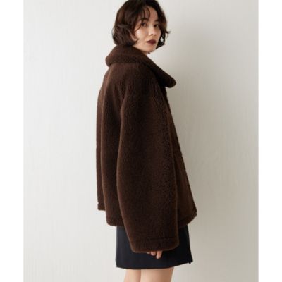 Whim Gazette(ウィム ガゼット)の【GEMINI】ムートンブルゾンコート