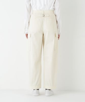 専用です　humanwoman gogreen カーゴパンツ　ホワイト新品未使用 Gg】ヘンプキャンバスカーゴパンツMサイズ | human woman